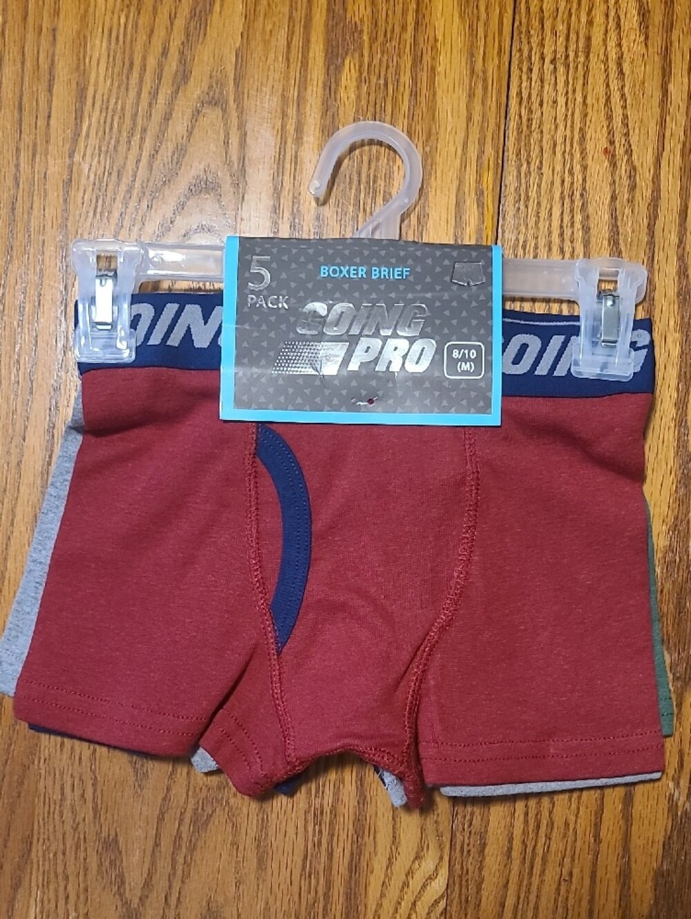 Going Pro NWTBoy's Boxer Briefs - Burgundy (5 Pack) - Picture 2 of 8